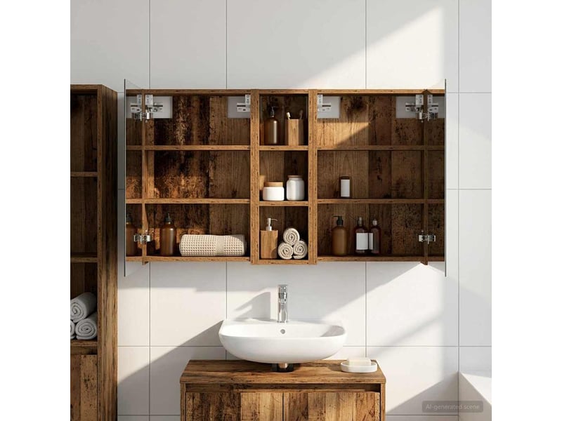  Ensemble de meubles de salle de bain 3 pcs 100x10.5x60.5 cm shl5312  - Conforama D