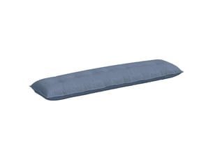Coussin de dos, coussin de dossier bleu 200 x 50 cm tissu en velours côtelé cf54521