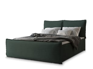 Lit avec rangement 160x200 cm <strong>MASSENO</strong> <strong></strong> coloris vert