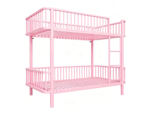 Lit superposé 90x200 cm <strong>REDOM</strong> <strong></strong> coloris rose
