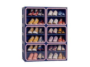Meuble à chaussures 24 paire(s) MIOOSUT coloris bleu