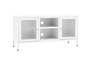 Meuble tv coloris blanc 105 cm <strong></strong>  <strong></strong>