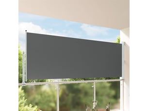 Auvent latéral, store latéral 140x300 cm 100% polyester fer acier shl7628