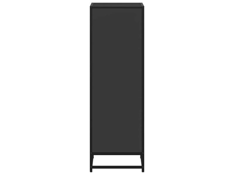  Bibliothèque, meuble de rangement salon noir 40x35x107,5 cm bois d'ingénierie  - Conforama E