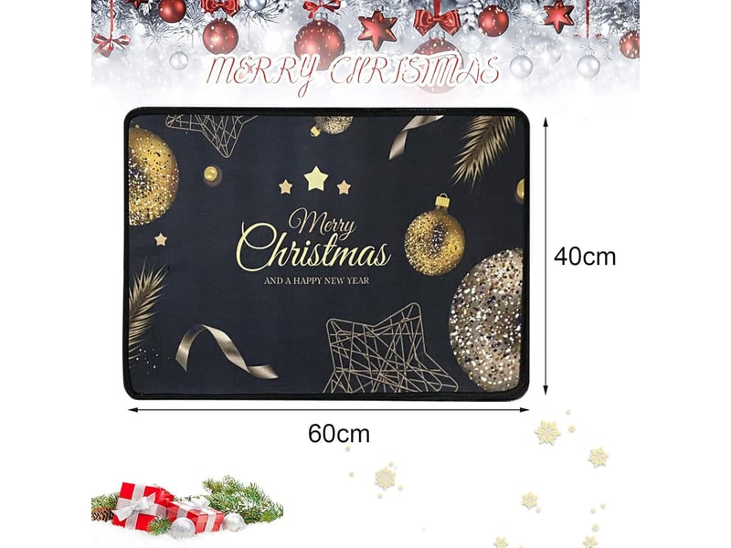  Tapis de bain antidérapant,40 x 60 cm,paillasson de noël,décoration de salle de bain de noël,tapis de décoration de noël,tapis salle bain,tapis imprim  - Conforama D