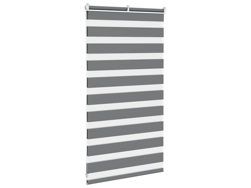 Store zèbre, store de fenêtre gris foncé largeur du tissu 65,9 cm polyester cf48617 - Conforama D