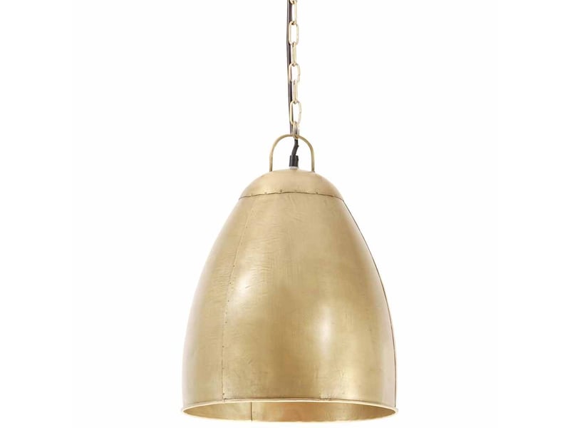  Lampe suspendue, suspension luminaire industrielle 25 w laiton rond 32 cm e27  - Conforama A