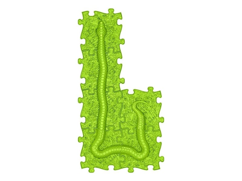  Tapis sensoriel muffik parcours serpent - 6 pièces, graphite MFK-050-1 - Conforama E