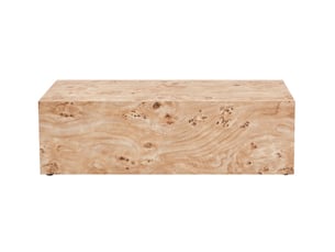 Table basse rectangulaire coloris bois clair STILVORA  - 50 cmx90 cm