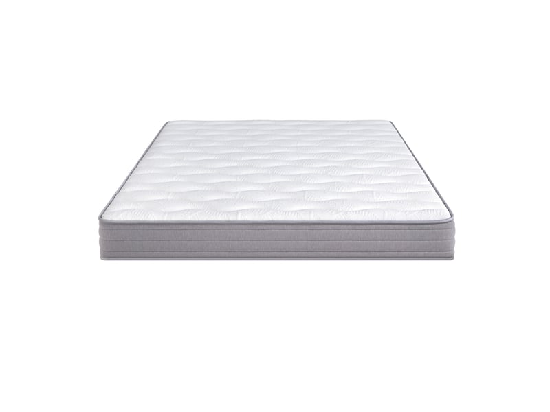  Matelas à ressorts tcqpz 140 x 200 cm épaisseur 20 cm soutien h3 ergonomique blanc roulé  - Conforama B
