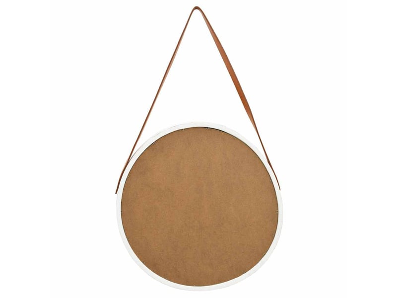  Miroir mural avec sangle 50 cm blanc cf62828  - Conforama E