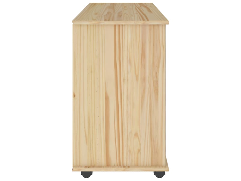  Caisson roulant de bureau marron 100 x 39 x 65,5 cm bois de pin massif  - Conforama E