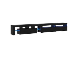 Meuble tv coloris noir 1 cm <strong></strong> <strong></strong>