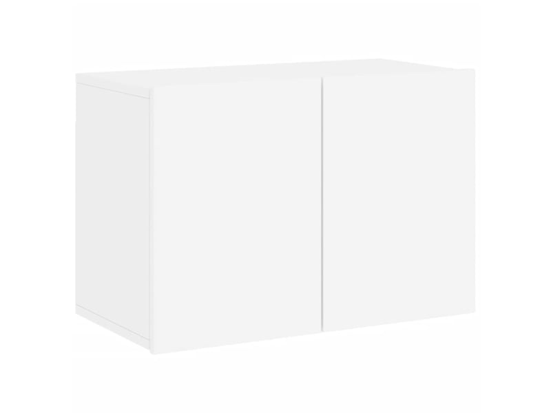  Meuble tv - banc tv - meuble de rangement mural blanc 60x30x41 cm  - Conforama A
