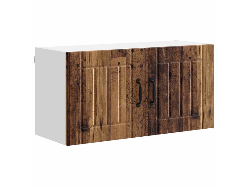  Meuble mural de cuisine, armoire de cuisine bois ancien 80x31x40cm shl9508  - Conforama A