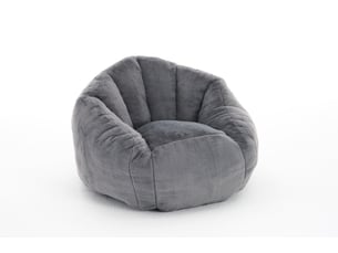 Pouf / repose pied BEAOK  gris