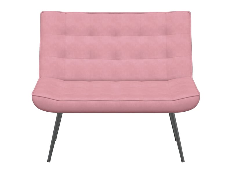  Banc chambre, banc de lit rose 110x74x84 cm velours  - Conforama D
