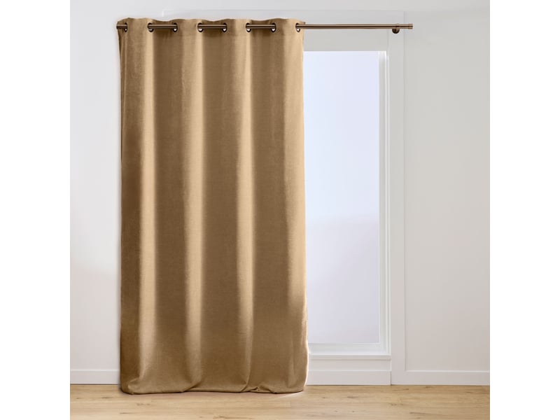  Rideau tamisant à œillets en velours chenille 140x260 cm  - Conforama A