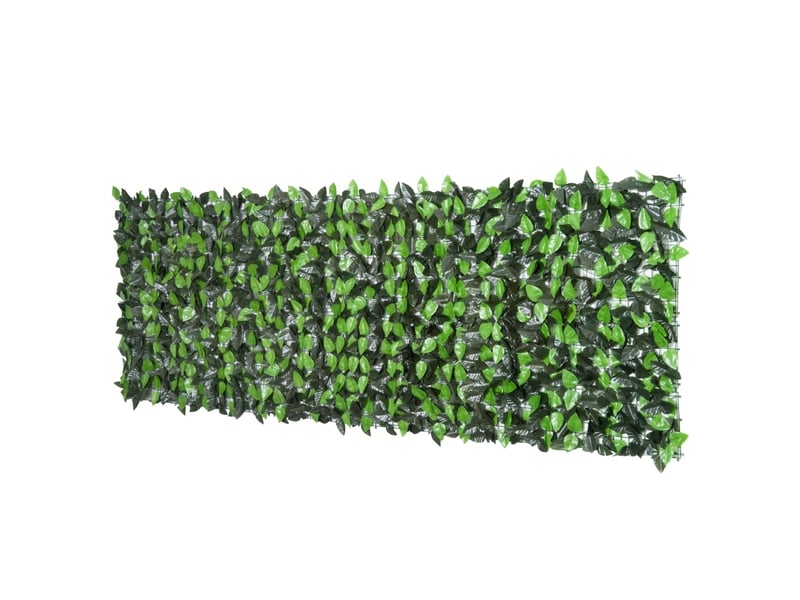  Brise-vue végétal artificiel 300 x 100 cm – vert foncé – feuillage décoratif extérieur modulable à découper  - Conforama A