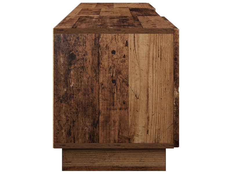  Meuble tv, banc tv 180x34,5x40 cm bois ancien bois d'ingénierie  - Conforama E