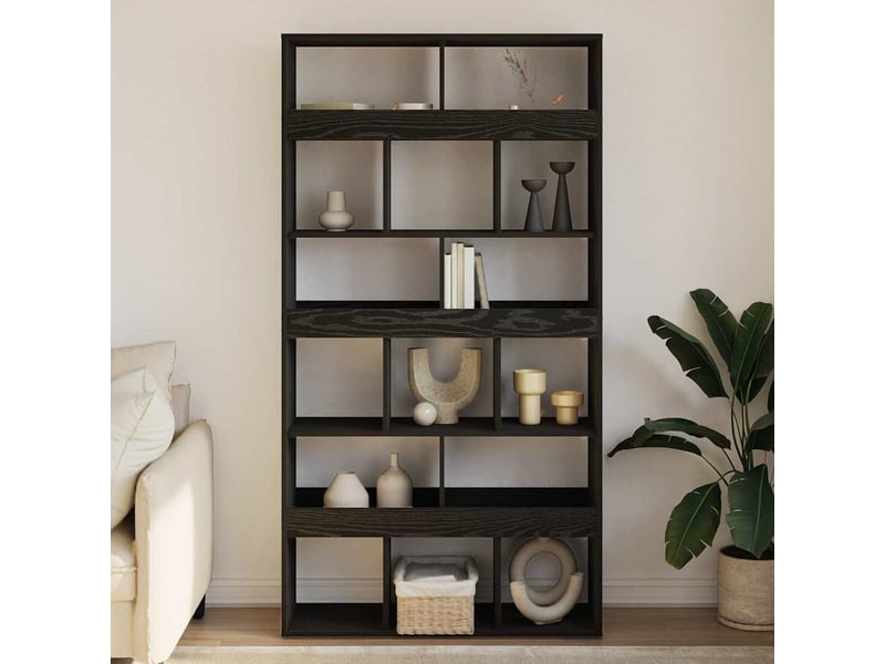  Bibliothèque, armoire à livres 15 niveaux 100 x 33 x 93,75 cm bois d'ingénierie  - Conforama D