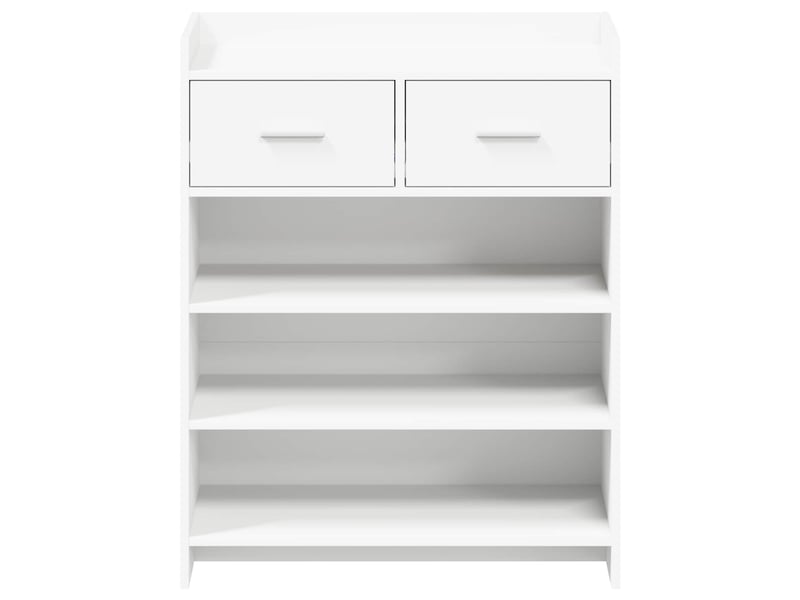  Meuble à chaussure, cabinet à chaussures 73,5x36x92 cm bois d'ingénierie blanc  - Conforama E