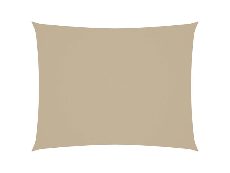  Voile de parasol - voile d'ombrage tissu oxford rectangulaire 3x4 m beige  - Conforama A