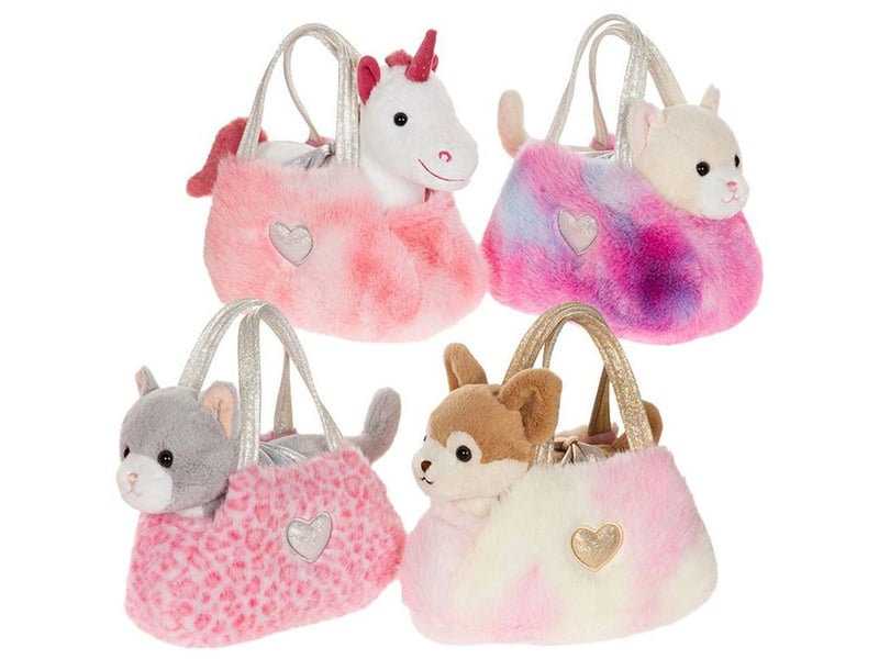  Peluche chihuahua girly sac fashionista rose 18 cm 71990 - Conforama B