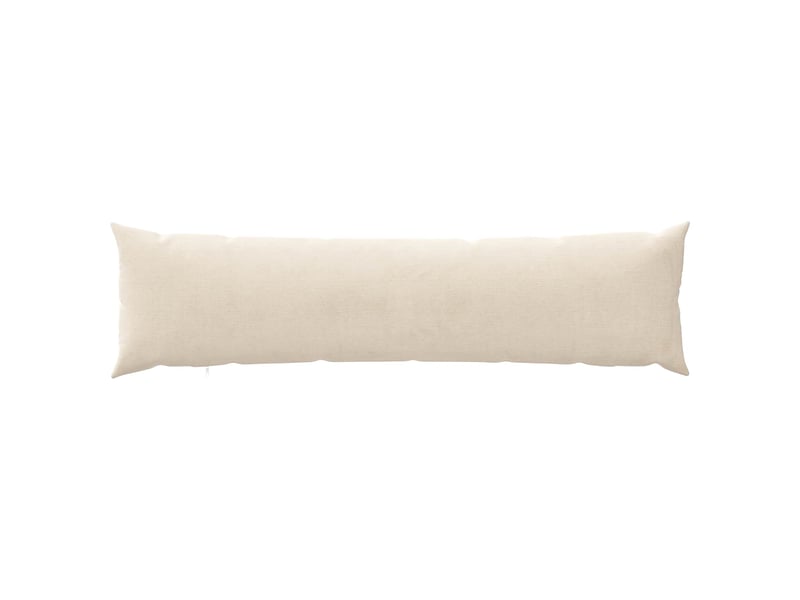  Lot de 2 housses de coussin heerlen crème 40 x 145 cm tissu chenille cf49096  - Conforama D