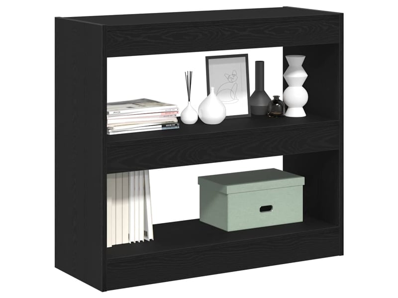  Bibliothèque 2 niveaux, armoire à livres 2 pc 80 x 30 x 72 cm bois d'ingénierie  - Conforama C