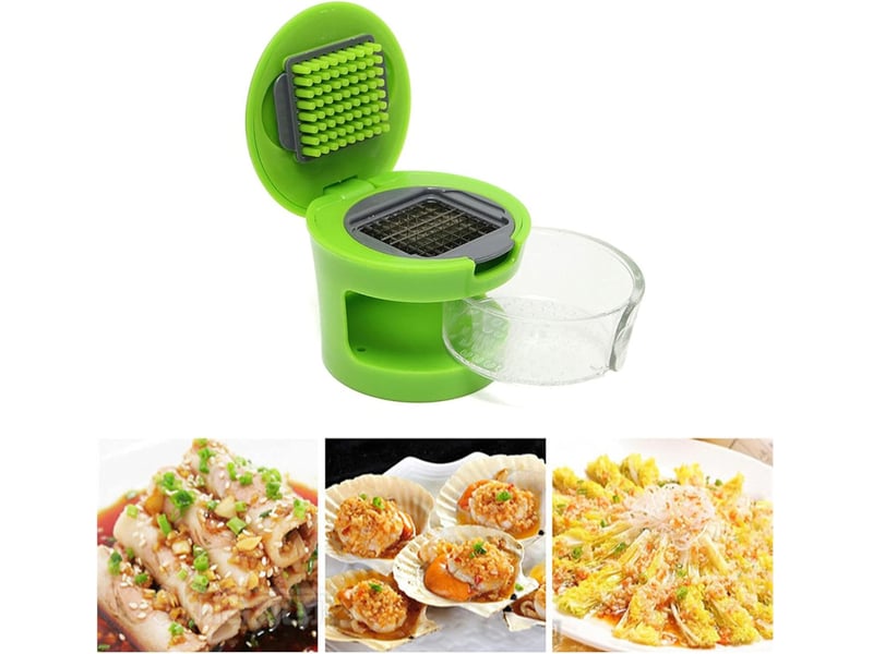  Broyeur d'ail presse-ail portable en acier inoxydable presse-ail multifonction broyeur d'ail coupe-ail de haute qualité facile à utiliser fort utilisé  - Conforama E