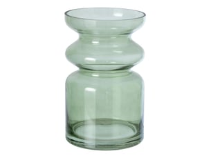 Vase design en verre kurt 30cm vert olive