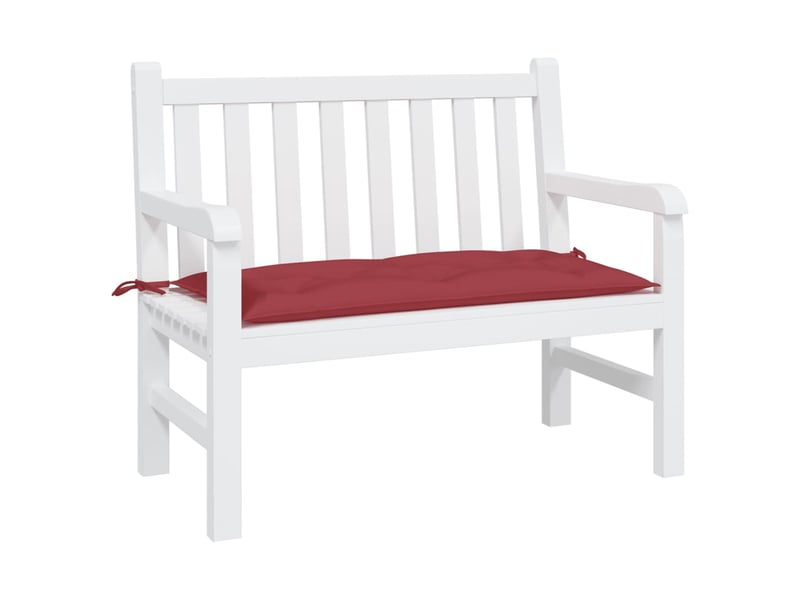  Coussin de banc de jardin, coussin d'assise rouge bordeaux 110x50x7 cm cf52809  - Conforama C