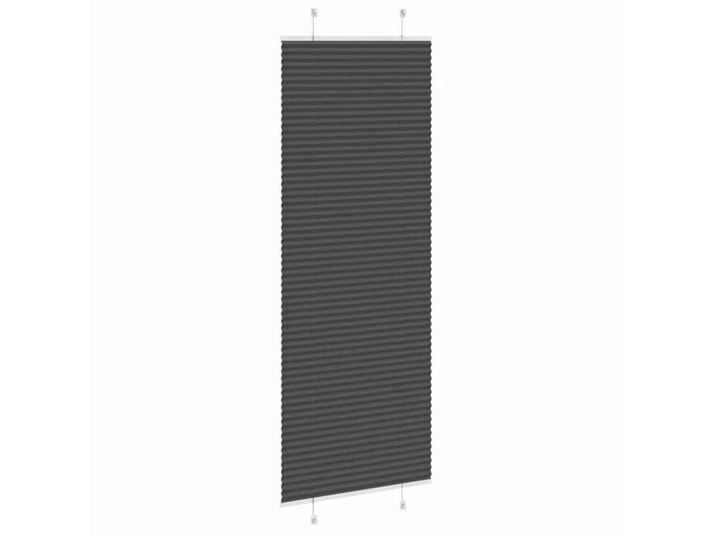  Store plissé, store de fenêtre noir 70x200 cm largeur du tissu 69,4 cm polyester cf46951  - Conforama D