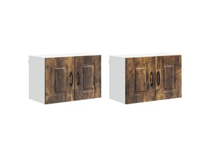 Meuble mural de cuisine | armoire de cuisine 2 pcs chêne fumé shl3451