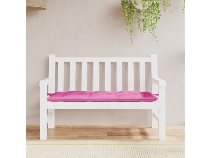  Coussin de banc de jardin, coussin d'assise rose 120x50x7 cm tissu cf52788  - Conforama B