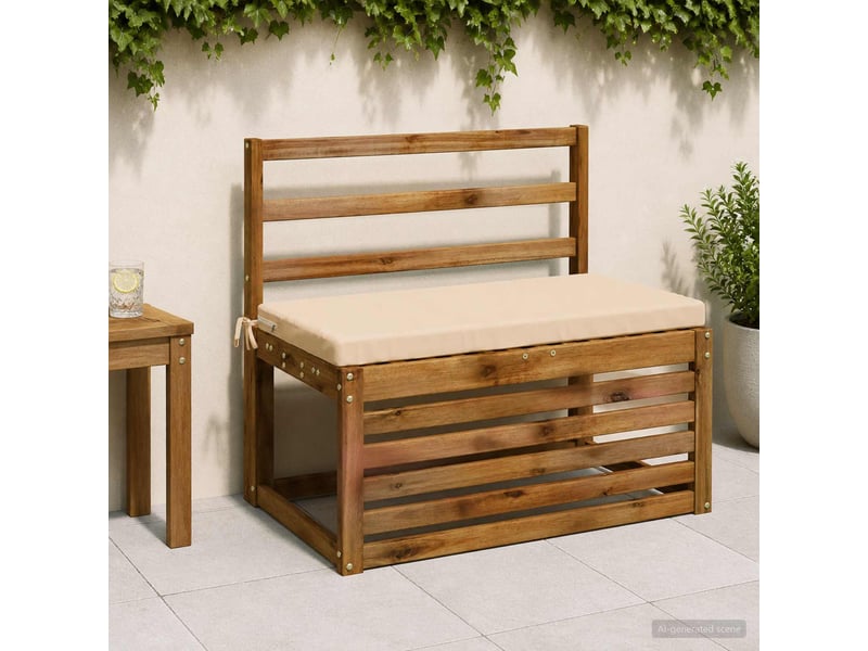  Coussin de banc, coussin d'assise, coussin de canapé soest 100 % polyester crème 60 x 40 x 5 cm cf53244  - Conforama B