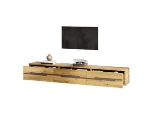 Meuble tv coloris naturel 160 cm   