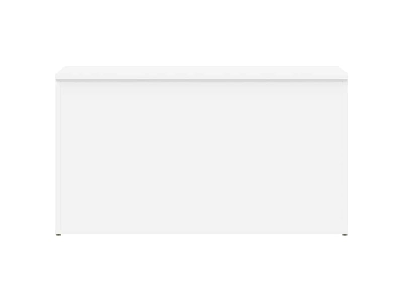  Coffre de rangement blanc 84x42x46 cm bois d'ingénierie  - Conforama E