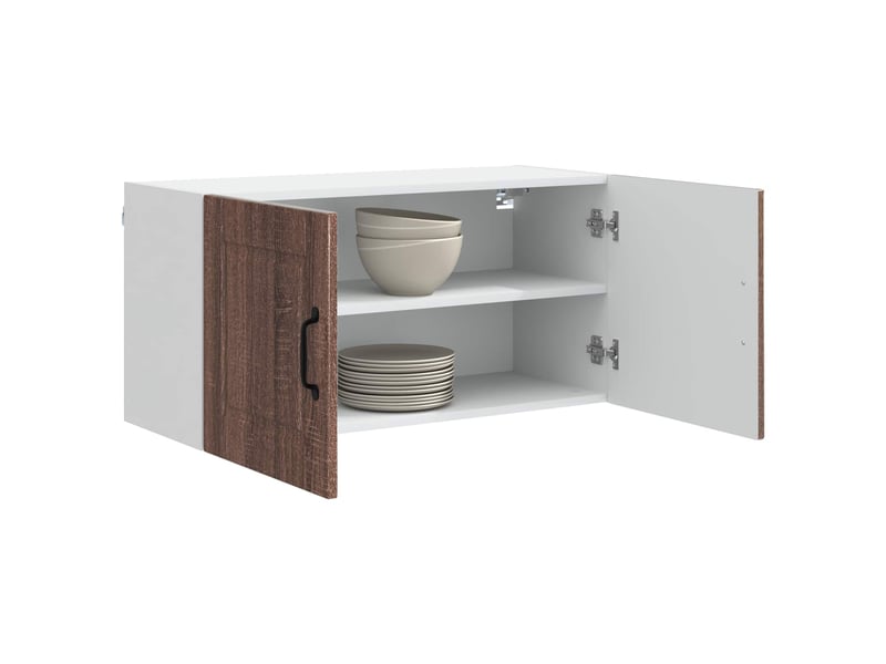 Armoire de cuisine chêne brun 80x31x40cm bois d'ingénierie shl8587 - Conforama C