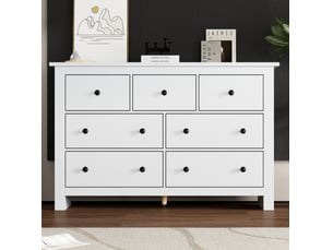 Buffet   7 tiroir(s) MAISENTIEL  - 152 cm coloris blanc 