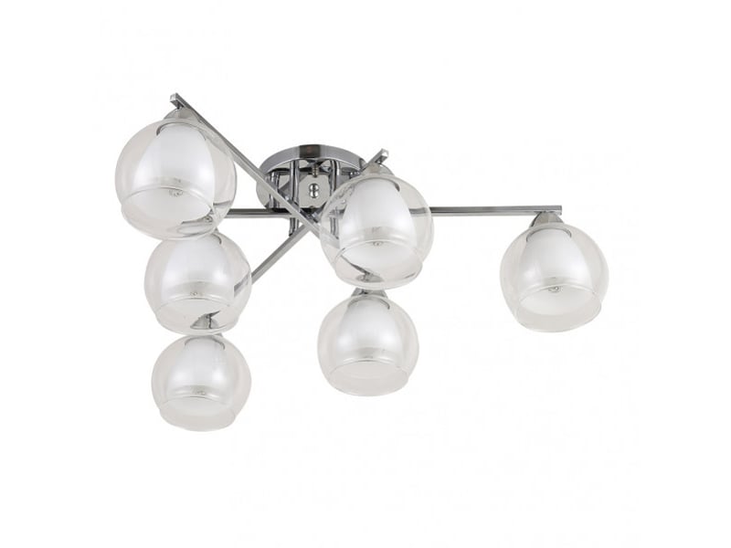  Fabrilamp makalu, lampe, moderne, 6 x e27, chromé, 21 x 60 x 60 cm 153056020 - Conforama A