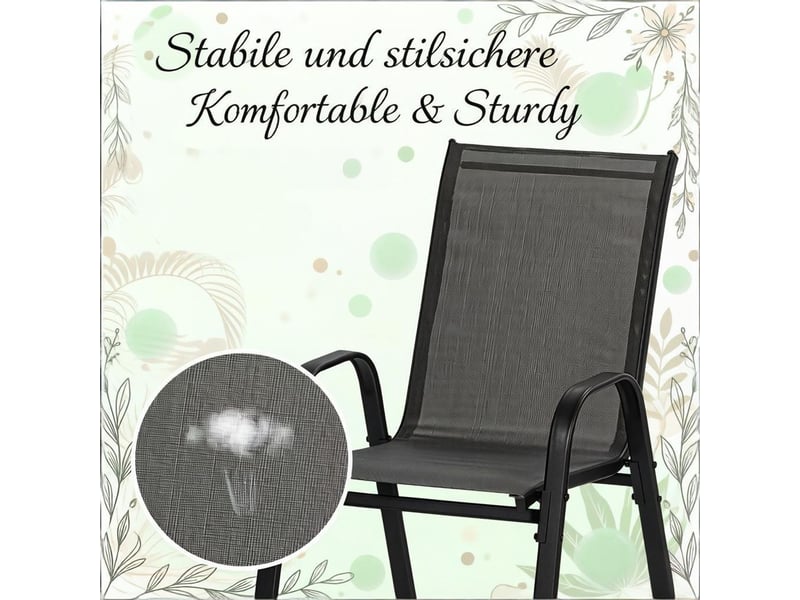 Chaise de jardin dossier haut structure empilable - Conforama E