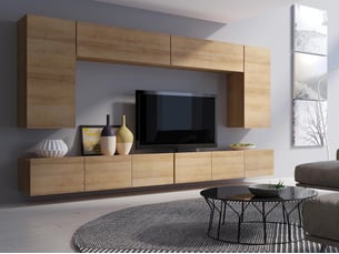 Meuble tv coloris doré 115 cm