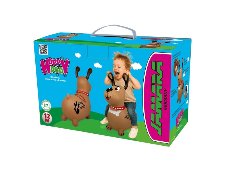  Animal rebondissante dog molly hoppydoo avec pompe 466005 - Conforama D