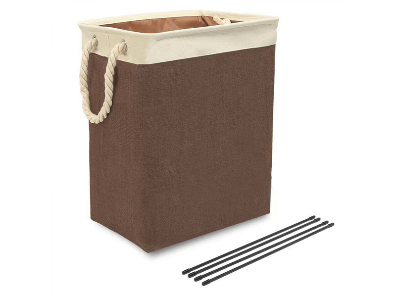  Panier de blanchisserie grand format, sac de blanchisserie pliable avec poignées en corde, conteneur de rangement adapté pour la chambre à coucher, la blanchisserie, la salle de bain  - Conforama A