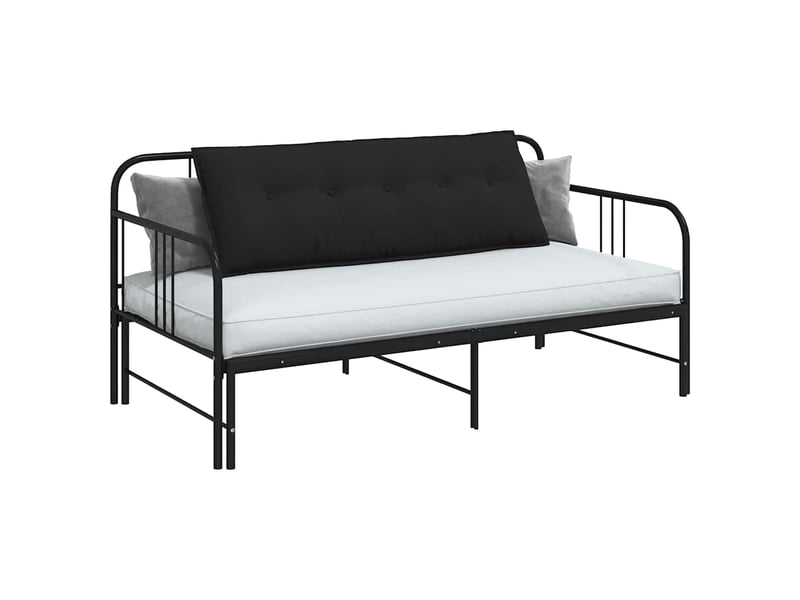  Coussin de dos, coussin de dossier noir 140 x 50 cm tissu en microfibre cf54824  - Conforama C