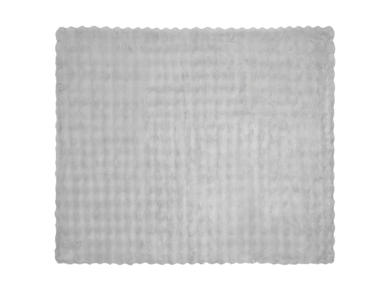  Couverture décorative, couverture antidérapante en fausse de lapin olite gris shl15190  - Conforama E