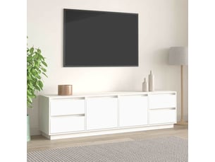 Meuble tv coloris blanc 176 cm <strong></strong>  <strong></strong>