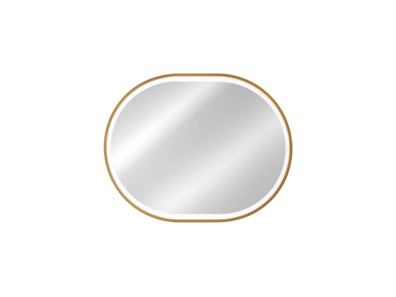  Miroir salle de bain led doré ovale 90x70 cm design  - Conforama A